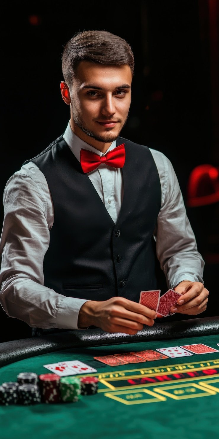 Antarmuka aplikasi joker268 menampilkan meja dealer langsung dan pasar sportsbook